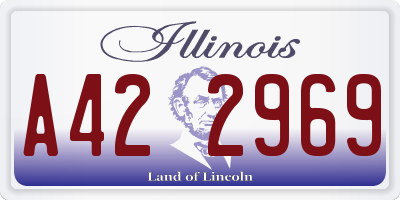IL license plate A422969