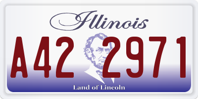 IL license plate A422971