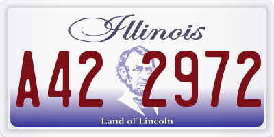 IL license plate A422972