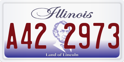 IL license plate A422973