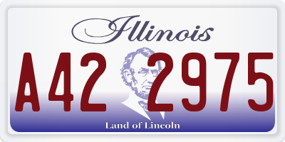 IL license plate A422975
