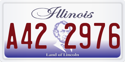 IL license plate A422976