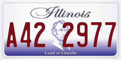 IL license plate A422977