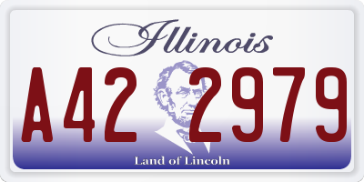 IL license plate A422979
