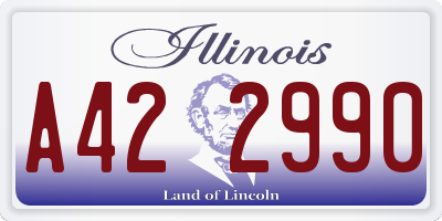 IL license plate A422990