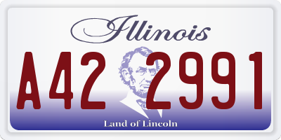 IL license plate A422991