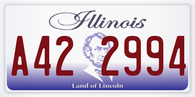 IL license plate A422994
