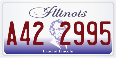 IL license plate A422995
