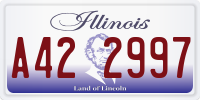 IL license plate A422997