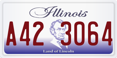 IL license plate A423064