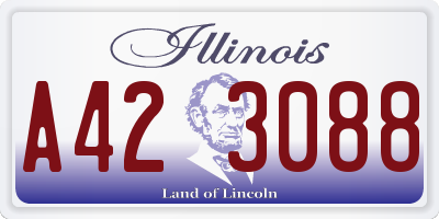 IL license plate A423088
