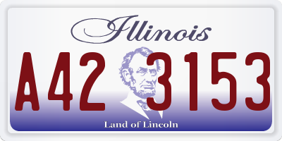 IL license plate A423153
