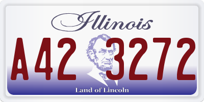 IL license plate A423272