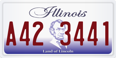 IL license plate A423441