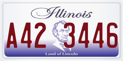 IL license plate A423446