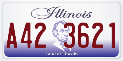 IL license plate A423621