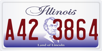 IL license plate A423864