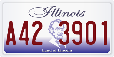 IL license plate A423901