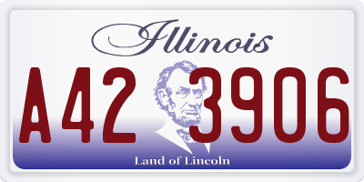 IL license plate A423906