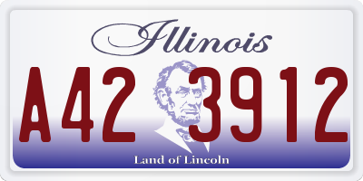 IL license plate A423912