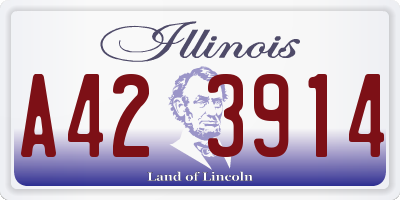 IL license plate A423914
