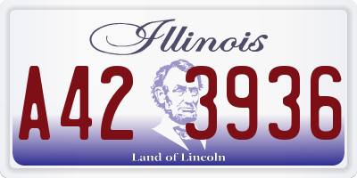 IL license plate A423936