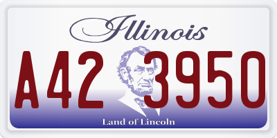 IL license plate A423950