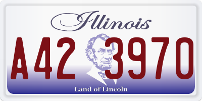 IL license plate A423970
