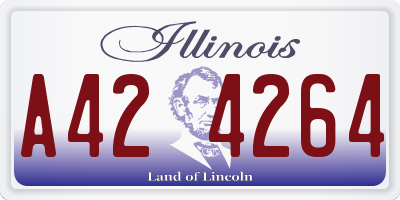 IL license plate A424264