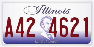 IL license plate A424621
