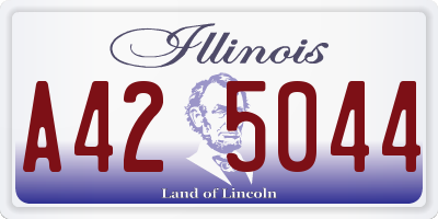 IL license plate A425044