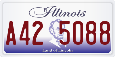 IL license plate A425088