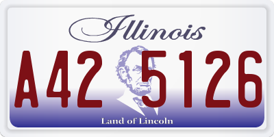 IL license plate A425126