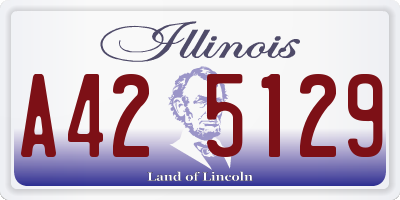 IL license plate A425129