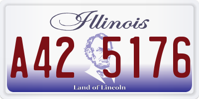 IL license plate A425176
