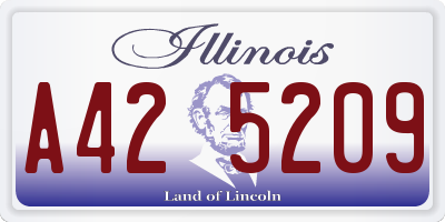 IL license plate A425209