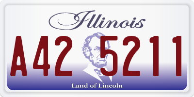 IL license plate A425211