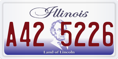 IL license plate A425226
