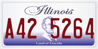 IL license plate A425264