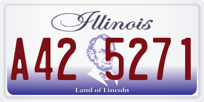 IL license plate A425271