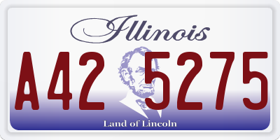 IL license plate A425275