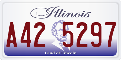 IL license plate A425297