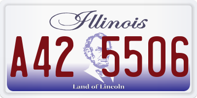 IL license plate A425506