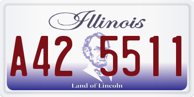 IL license plate A425511