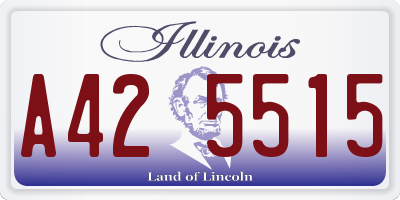 IL license plate A425515
