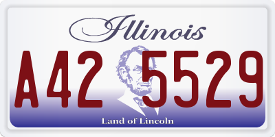 IL license plate A425529