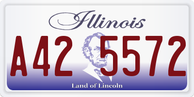 IL license plate A425572