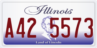 IL license plate A425573
