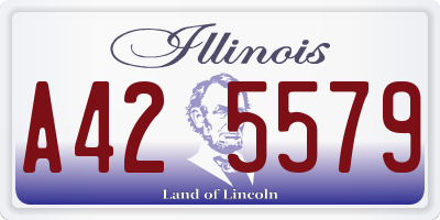 IL license plate A425579