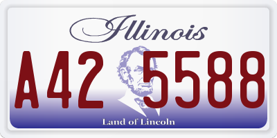 IL license plate A425588